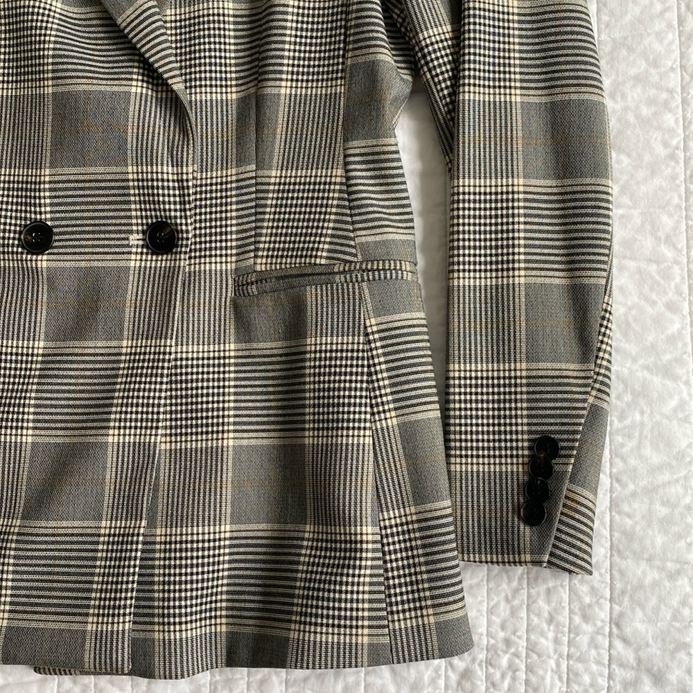 H&M Gray Pattern Blazer